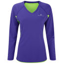 RonHill Women's Aspiration Long Sleeve T-Shirt - Plum/Fluorescent Green