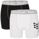Boxfresh Men's 2-Pack Boxer Shorts - Black/White