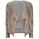 ONLY Women's Trudy Waterfall Sequin Jacket - Copper