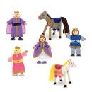 Melissa & Doug Royal Family Wooden Doll Set
