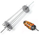 Asado Kebab Accessory for Rotisserie Barbeque - Silver