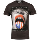 Ringspun Men's Photo Print T shirt Liquor - Faded Black