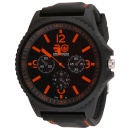Crosshatch Men's Case Watch - Black/Orange