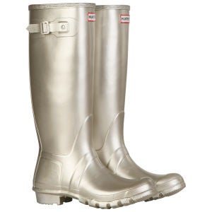 Hunter Women's Original Tall Metallic Wellies - Gold