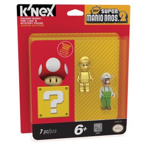 K'NEX Mario Kart: Gold Mario, Fire Luigi + Mystery (38867)