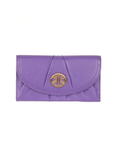 Ri2k Jamie Butterfly Plate Leather Large Flap Over Purse