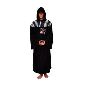 Star Wars Men's Darth Vader Adult Fleece Robe - Black