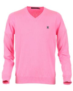 Full Circle Men's Curvism Knit Jumper - Pink 