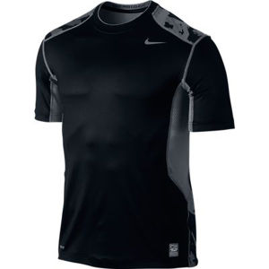 Nike Men's Hypercool Camo SS Top - Black/Cool Grey 