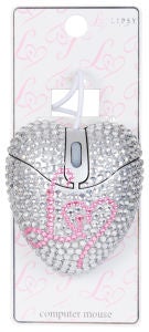 Lipsy Logo Bling Heart Mouse 