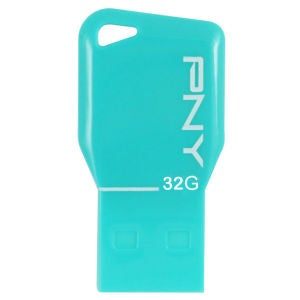 PNY Key Attache 32GB USB 2.0 Flash Drive - Blue