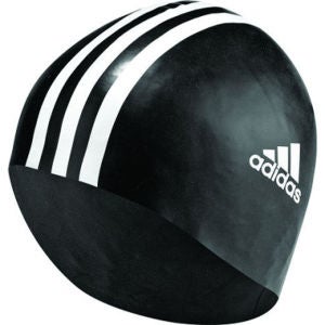 adidas Men's Silicone Swimming Hat - Black/White