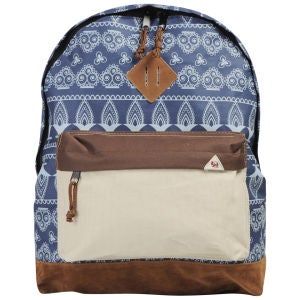 Bellfield Men's Javi All Over Batik Print Backpack - Pacific Blue