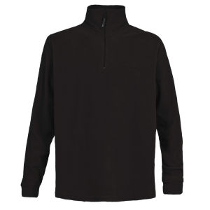 Trespass Men's Lap 1/2 Zip Fleece  - Black