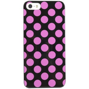 Cygnett Polkadot Case for iPhone 5 - Black / Pink
