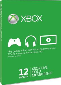 Xbox Live 12 Month Gold Membership