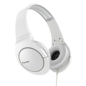 Pioneer SE-MJ741-W Fully Enclosed Dynamic Headphones - White