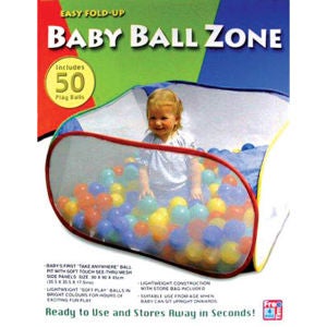 Easy Fold Up Baby Ball Zone (With 50 Balls)