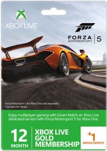 Xbox Live 12 Month Gold Membership + 1 Month Free (Forza Motorsport 5 Packaging)