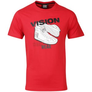 Vision Men's Sneaker T-Shirt - Red