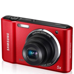 Samsung ES91 Compact Digital Camera (14MP, 5x Optical, 2.7 Inch LCD) - Red