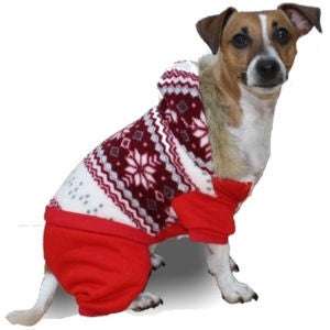 Pawsie Classic Dog Onesie - Red