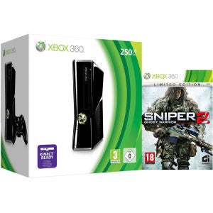 Xbox 360 250GB Matte Black Console: Bundle Includes (Sniper: Ghost Warrior 2 Limited Edition)