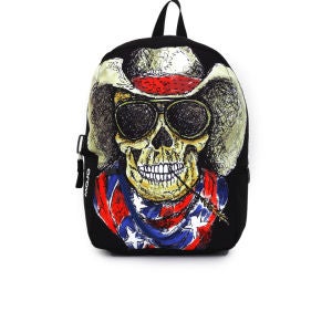 Mojo Cowboy Skull Backpack - Black/Multi