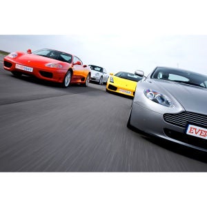 Five Supercar Driving Blast with Passenger Ride