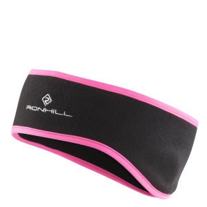RonHill Run Headband - Black/Pink