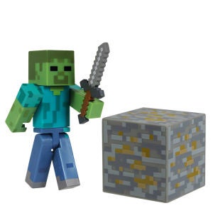 Minecraft 3 Inch Action Figure - Zombie