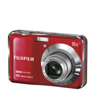 Fujifilm FinePix AX650 Compact Digital Camera (16MP, 5x Optical Zoom, 2.7 Inch LCD) - Red