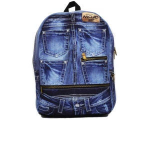 Mojo Denim Jeans Backpack - Blue