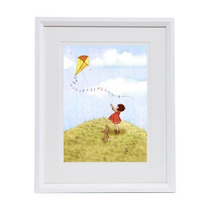 Belle & Boo 'Fly A Kite' Framed Print 