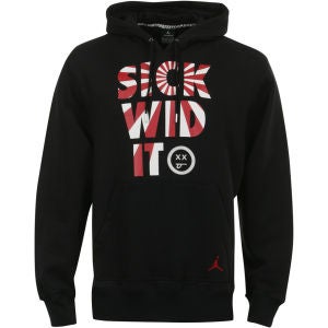 Men's Nike Sick Wid It Hooded Jumper - Black