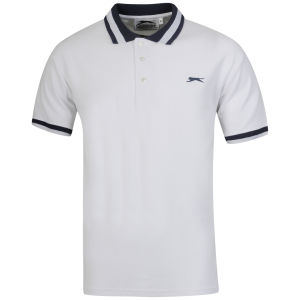 Slazenger Men's Waffle Polo - White