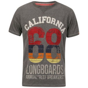 Tokyo Laundry Men's California T-Shirt - Mid Grey Marl
