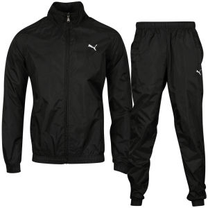 Puma Men's Woven Tracksuit - Black