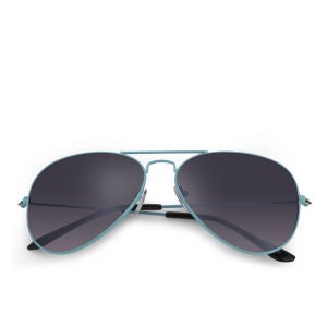 Eyecatcher Women's Coloured Aviator Sunglasses - Blue