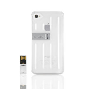 Veho SAEM S7 iPhone Case with Integrated 8GB USB Pen Drive - for iPhone 4/4S - Super Clear