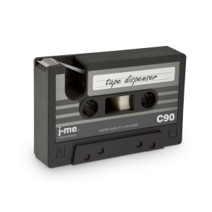 Cassette Shaped Tape Dispenser - Black