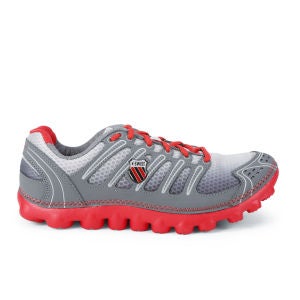 K-Swiss Men's Vertical Calamari Running Shoes - Grey/Red