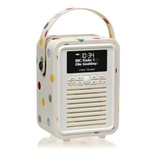 View Quest Retro Mini Emma Bridgewater Bluetooth DAB+ Radio - Polka Dot