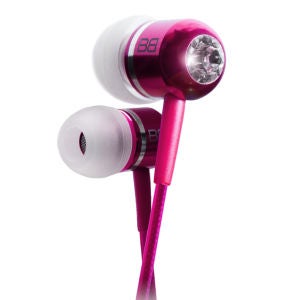 BassBuds Classics Collection Earphones with Swarovski Element - Pink