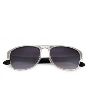 Eyecatcher Women's Wayfarer Sunglasses - Silver/Green/Black 