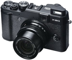 Fujifilm X20 Compact Digital Camera (HD 1080p, 12MP, 4x Optical, 2.8 Inch LCD) - Black