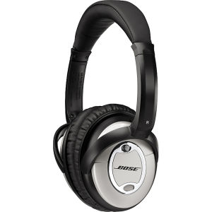 Bose Quiet Comfort 15 Acoustic Noise Cancelling Headphones (Including Mic) - Black/Silver