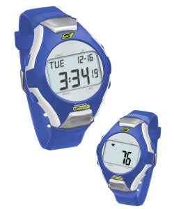  Skechers Wrist Band Watch & Heart Rate Monitor - Blue 