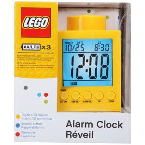 LEGO Alarm Clock - Yellow