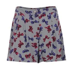 Sugarhill Boutique Women's Bow Print Shorts - Grey